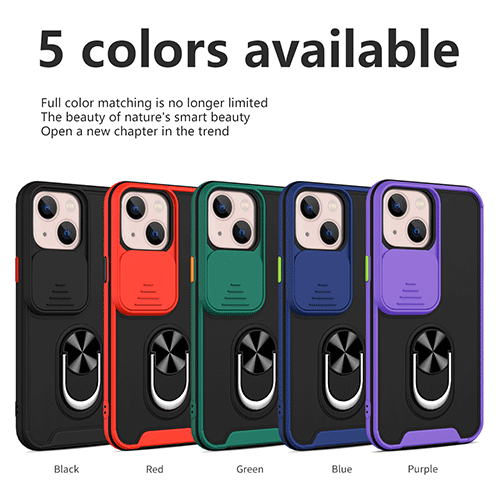 Sarung Telefon Penutup Kamera Slaid Dengan Pemegang Cincin